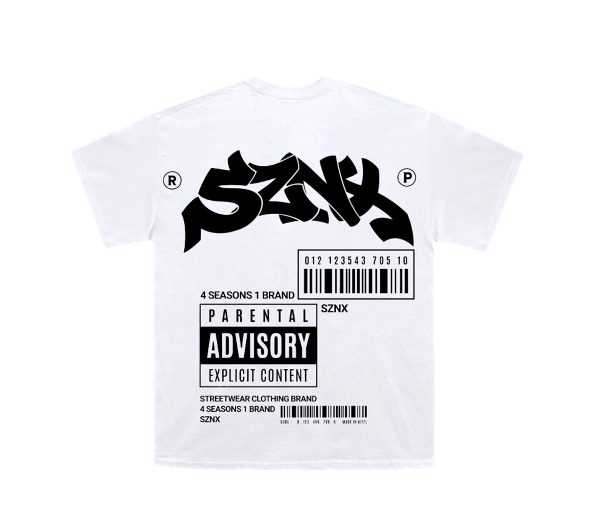 SZNX - BARCODE T-SHIRT WHITE